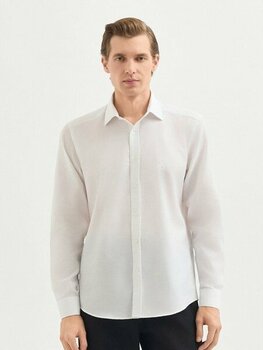 Karaca Erkek Slım Fıt Gömlek-Beyaz - XL - Beyaz