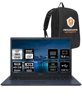 Asus Experbook B1502cba I5 1235u 40gb Ram 256gb Ssd 15.6" Fhd Fdos Bq0254 & Per4 Çanta
