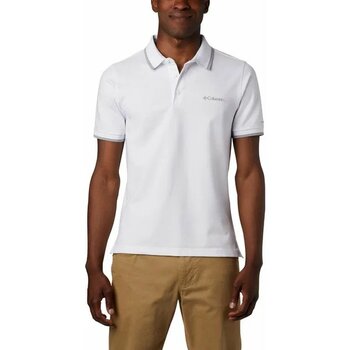 Columbia Cove Dome Butte Solid Pique Beyaz Erkek 2XL Kısa Kollu Polo Tshirt