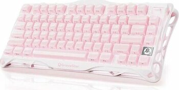 Gravastar Mercury K1 Pembe RGB Kablosuz Mekanik Oyuncu Klavyesi