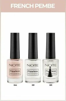 Note Cosmetics Nail Flawless 3'lü French Pembe Oje Seti