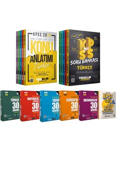 Pegem Akademi Yayıncılık 2026 KPSS Lisans Karma Set(Konu Anlatımı 5 Kitap-Çözümlü Soru Bankası 5 Kitap-Yaprak Test-30 Deneme)