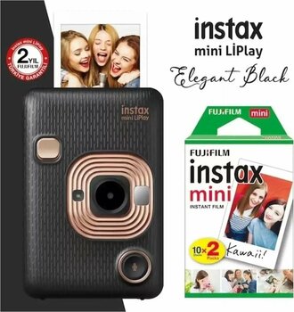 Fujifilm Instax Mini Liplay Hybrid Elegant Siyah Fotoğraf Makinesi