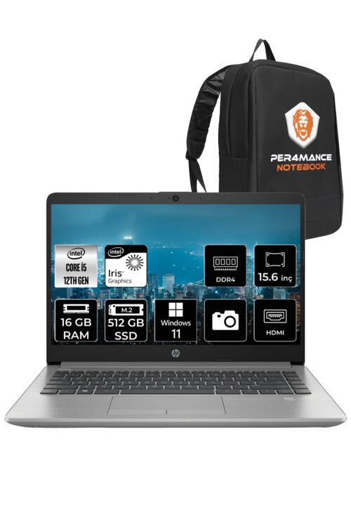 HP 250 G9 723P6ea 15.6 inç Intel Core i5 1240P 16 GB 512 GB SSD Intel Graphics Windows 11 Home