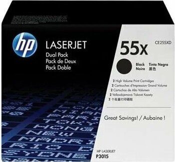 HP Ce255xd (55X) Siyah 12 500–13 500 Sayfa Uyumlu HP LaserJet Toner Kartuşu