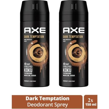 2 Adet Axe Dark Temptatıon Bay Parfüm Kofre 150 ml - 1 lt