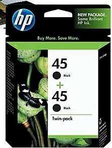 HP 45 Black Siyah 42ML 51645AA 2Lİ Paket Kartuş CC625A Sıfır