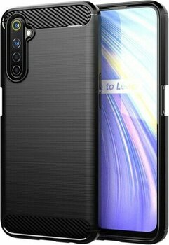 Microcase Realme 6 Pro Brushed Carbon Fiber Silikon Kılıf