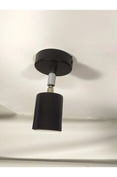 ekiLamp Tekli Led Spot Aplik Mafsallı Tavan Armatürü Siyah