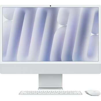 Apple iMac M4 Çip 16GB 512GB SSD macOS 24" All In One Bilgisayar MWUV3TU/A Gümüş