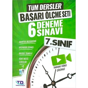 7. Sınıf Tüm Dersler Başarı Ölçme Seti 6 Deneme Sınavı