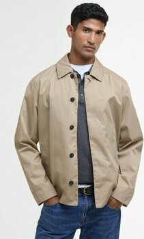 Barbour Short Rokig Waterproof Ceket ST71 Washed Stone - Bej - XL