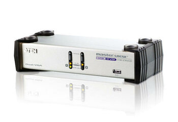 Aten CS1742C 2 Port USB VGA Dual Klavye Video Monitör VGA KVM Switch
