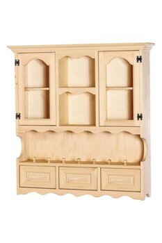 CanStore Ham Ahşap Model Köy Dolabı