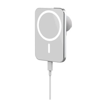 Symbee 15w Hızlı Kablosuz Araç Şarj Cihazı, Manyetik Tutma, İphone 12 Uyumlu, Aşırı Akım/kızma Koruma, Usb Girişi, Beyaz