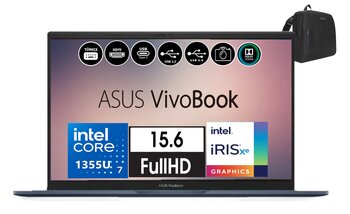 Asus Vivobook 15 Webx1504va-Nj413 Intel I7-1355u 40gb 512gb Ssd Windows11pro 15.6 Fhd Taşınabilir Bilgisayar Wx1504vanj413w22+Zettaçanta