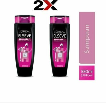 Elseve Arginine Direnç 3x Şampuan 550 ml 2'li Set