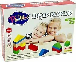 PlayWood Eğitici Ahşap Bloklar 29 Parça