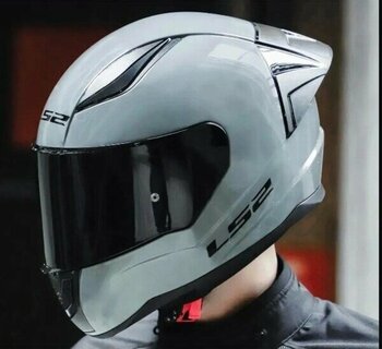 Ls2 Rapıd 2 Race Nardo Gri Fullface Motosiklet Kaskı Siyah Camlı - S