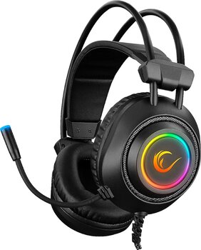 Rampage Raging Plus RM-K19 Siyah 7.1 USB Kablolu Kulak Üstü Oyuncu Kulaklığı