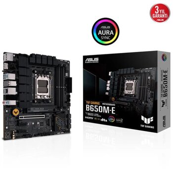 Asus Tuf B650m-E Gamıng Ddr5 Hdmı Dp Pcıe 16X V4.0 Am5 Matx