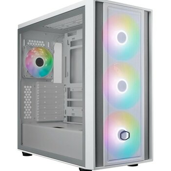 Cooler Master MasterBox 600 ARGB Tempered Glass White USB 3.2 E-ATX Mid Tower Kasa - Beyaz