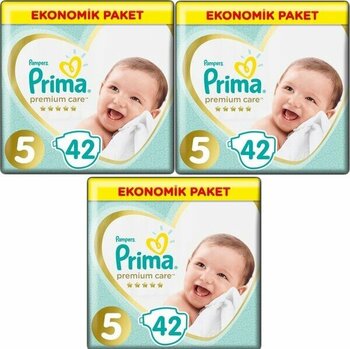 Prima Premium Care 5 Numara 42 x 3=126 Adet Bebek Bezi