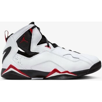 Nike Jordan True Flight  Basketbol Ayakkabısı 342964-160 (Yarım Numara Büyük Almanızı Öneririz) Beyaz-Kırmızı-Siyah - 44 - Beyaz