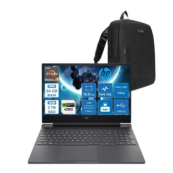 Hp Victus W15FB3006NT Ryzen 9 8945HS Aı 24GB Ddr5 2tb SSD 8GB/RTX4060 300NITS 15.6" Fhd IPS 144Hz Freedos Gaming Taşınabilir Bilgisayar WB82WCEAF04+ZETTAÇANTA