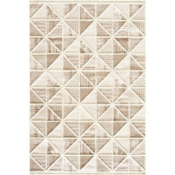 Çam Halı Aspendos 2201 Krem Koridor Halısı Kesme Yolluk Mutfak Halısı Modern Salon halısı - 120 x 250 cm