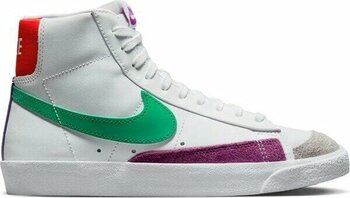 Nike W Blazer Mid '77  Sneaker Günlük Ayakkabı CZ1055-123 - Beyaz - Mor - 40