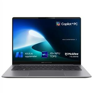 Asus Expertbook P5 2.Nesil Core Ultra 7 258V-32Gb-1Tb Ssd-14İnc-W11