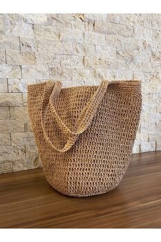 Rabika Hasır Sepet Çanta L Beden