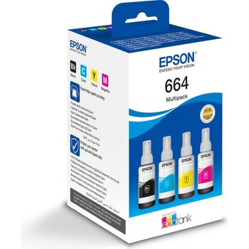 Epson T664 Ecotank Multipack - Siyah+Color