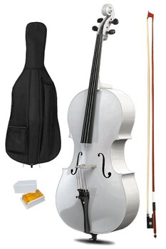 Midex Profesyonel Üst Kalite Beyaz Çello Viyolonsel