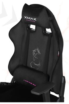 XMAX / Rio Balerion Terletmez Kadife Kumaş Siyah Gaming Oyuncu Koltuğu / 120 Kg Taşır