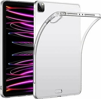 Apple Şeffaf iPad Pro 12.9 inç 4 / 5 / 6 Nesil Uyumlu Silikon Tablet Kılıfı