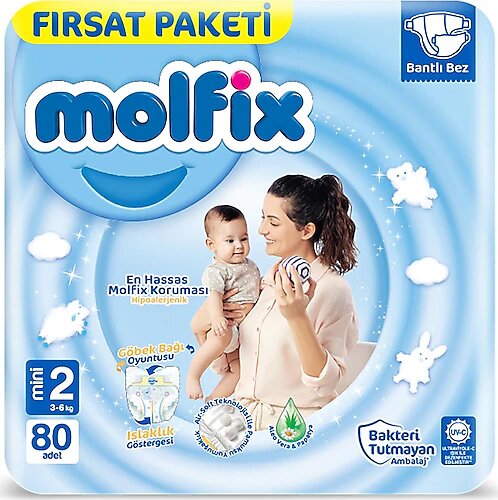 Molfix Mini No:2 80'li Bebek Bezi