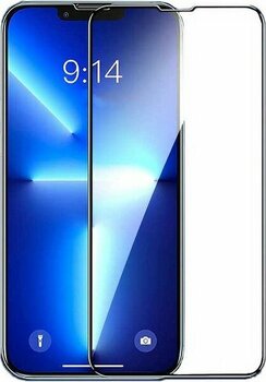 Cep Case Apple  iPhone 14 Pro Max Ekran Koruyucu Kenar Korumalı Tam Kapatan 5d Temperli Cam  Ekran Koruma