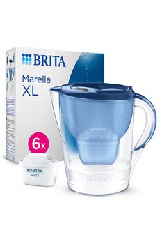 BRITA Marella XL 6x Maxtra Pro Pure Performance Filtreli Su Arıtma Sürahisi - Mavi 3,5 lt