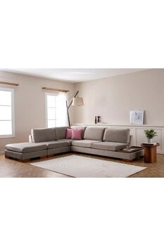 Vivense Tulip Köşe Koltuk, Açık Gri