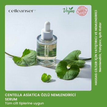 Celleanser Centella Asiatica Içeren Onarıcı, Nemlendirici, Besleyici, Yatıştırıcı Yüz Serumu