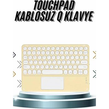 Datatek Android ve Ios Uyumlu Bluetooth Klavye Touchpad Slim Kablosuz Wifi Q Klavye