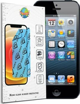 Apple iPhone 5/5s/5se Uyumlu Nano Ekran Koruyucu Kırılmaz Esnek Cam