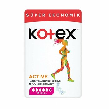 Kotex Active Dörtlü Ped Uzun 16X3 48 Adet