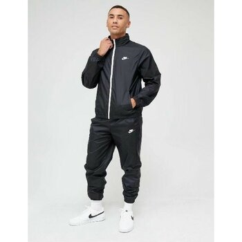Nike Nsw Spe Flc Tracksuit Paraşüt Kuamaş Yazlık  Erkek Eşofman Takımı - S - Siyah