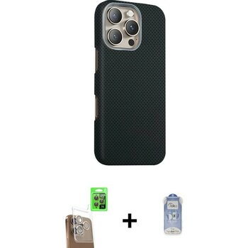 iPhone 16 Pro Max Kozmos Klasik Prime - Siyah Joko Magic 5d Cam + Çöl Titanyum Raze Metal Kamera Lens