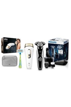 Philips S9711/31 Islak Kuru Tıraş Makinesi Ve Braun Silk Expert Pro5 Pl5014 Ipl Lazer Epilasyon Set