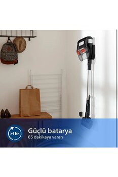 Philips 2'si 1 Arada Dikey& El Süpürgesi, Speedpro Max Kablosuz Dik Süpürge 65dk, Powercyclone 8