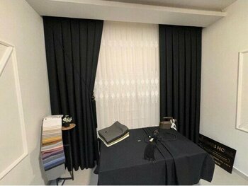 Nivemes Home Roma Keten 1/3 Sık Pileli Siyah Fon Perde - 50 x 260 cm